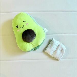 Cute Avocado Plush Pillow (heating pad)